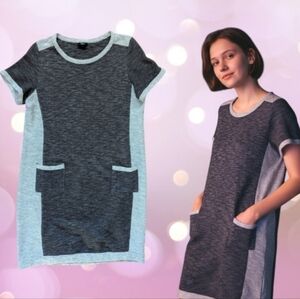 Massimo Knit Cotton Blend Two-Tone Shift Dress Size XL